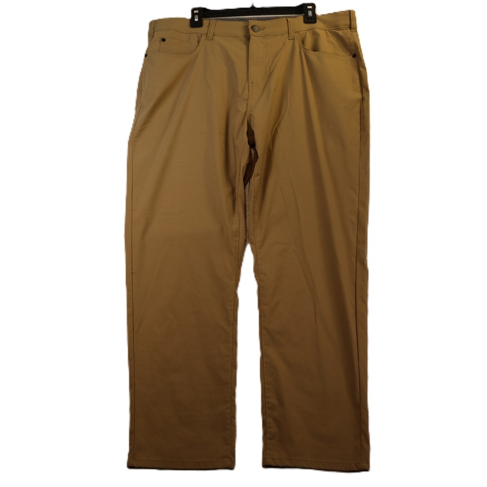 Member's Mark Mens 38x30 Denali Straight Fit Pant Moccasin Tan Technical Stretch
